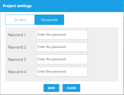 AMX Change Passwords