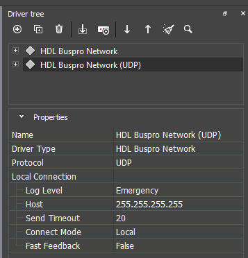 HDL Buspro UDP Driver