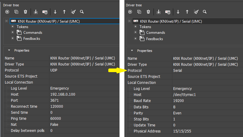 KNX UMC3 DeviceType-OnServer