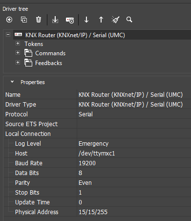 KNX as Serial UMC C3