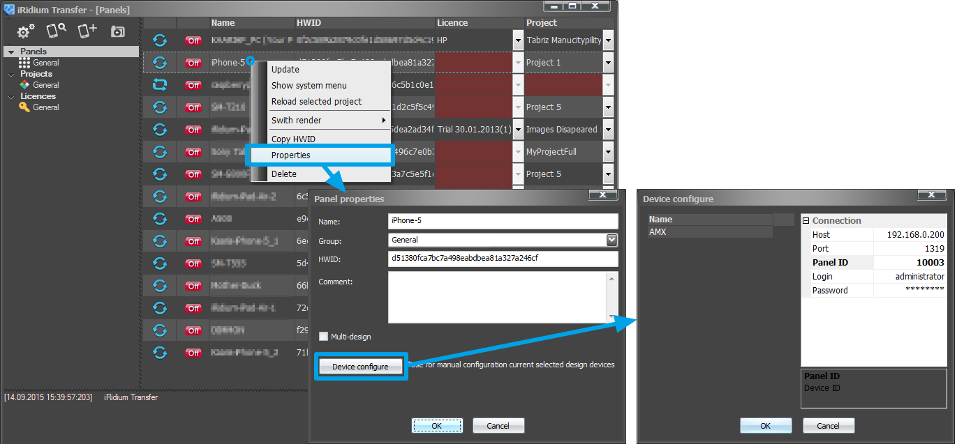 Transfer TP4 Advansed-Settings