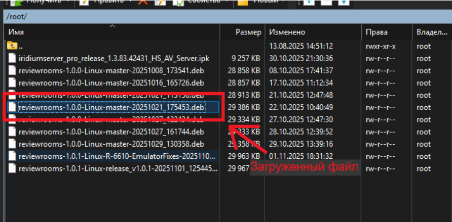 WinSCP проверка успешной загрузки файла